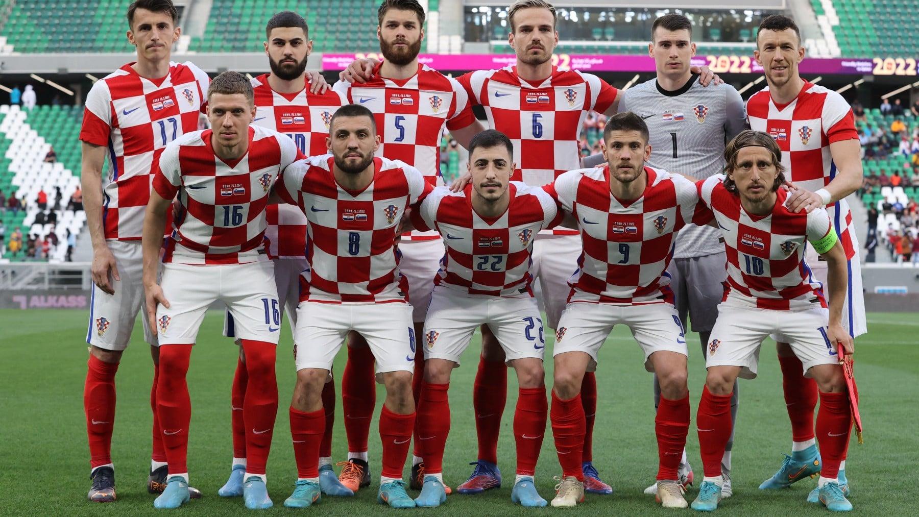 Igrači hrvatske reprezentacije poredani prije utakmice