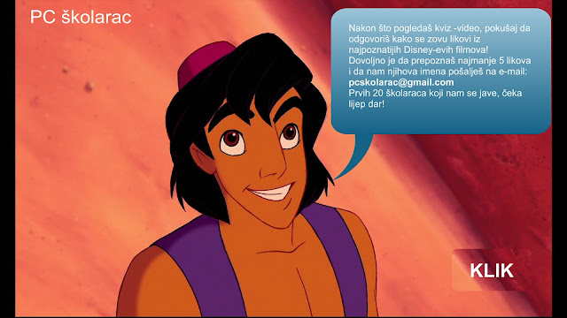 MALI DISNEY -ev NAGRADNI KVIZ