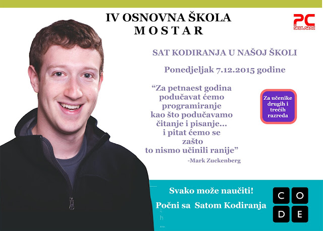 SAT KODIRANJA U IV OSNOVNOJ ŠKOLI MOSTAR