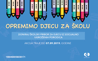 HUMANITARNA AKCIJA UDRUŽENJA ‘RUKU NA SRCE’ – “OPREMIMO DJECU ZA ŠKOLU”