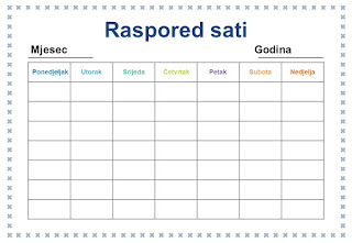 RASPORED SATI POWER POINT