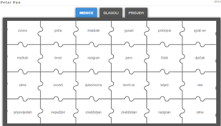 DIGITALNI ALATI – LEARNINGAPPS – PETAR PAN (IMENICE,GLAGOLI , PRIDJEVI)