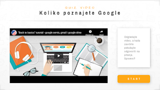KOLIKO POZNAJETE GOOGLE (OSNOVE UČENJA NA DALJINU) KVIZ