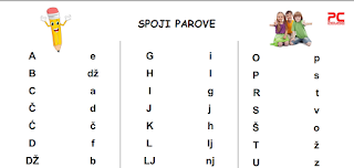UČENJE ČITANJA I PISANJA – SPOJI PAROVE