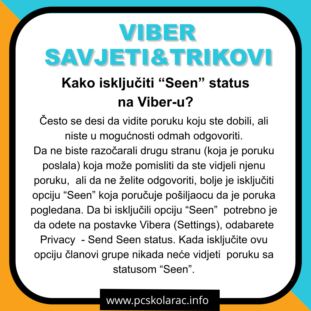 VIBER – SAVJETI I TRIKOVI
