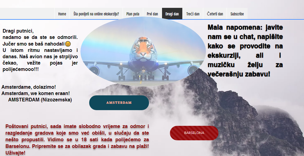 DRUGI DAN ONLINE EKSKURZIJE – PRIDRUŽITE SE