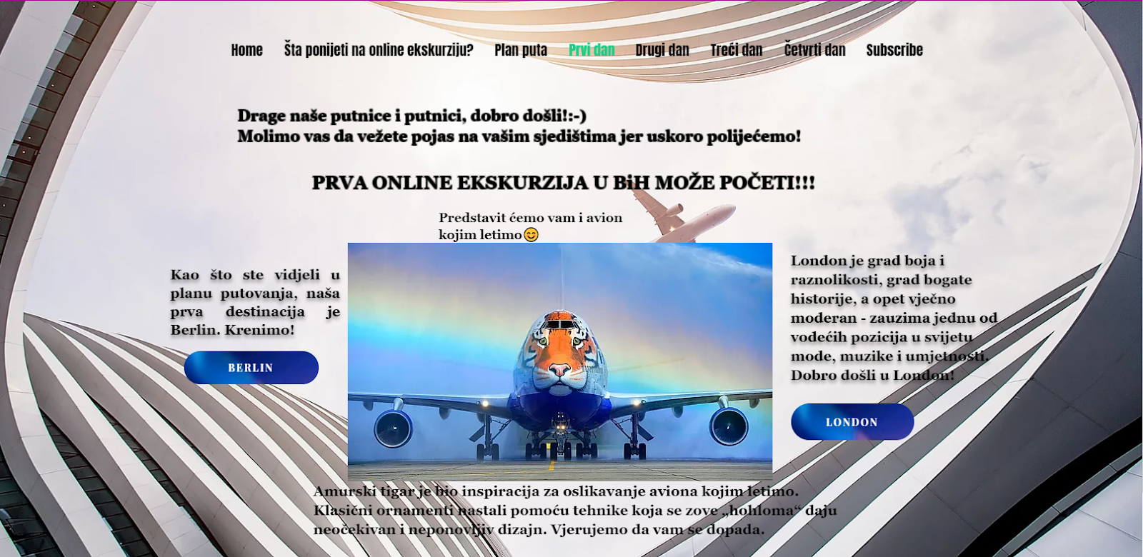 PRVI DAN ONLINE EKSKURZIJE – PRIDRUŽITE SE!
