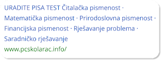 URADITE PISA TEST I TESTIRAJTE SVOJU ČITALAČKU, MATEMATIČKU I FINANSIJSKU PISMENOST