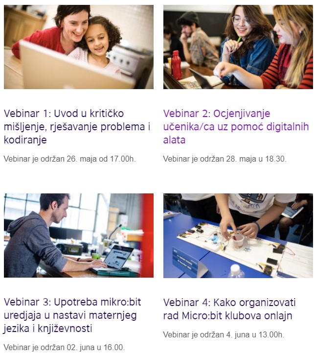 SERIJAL VEBINARA ZA RODITELJE I NASTAVNIKE/CE