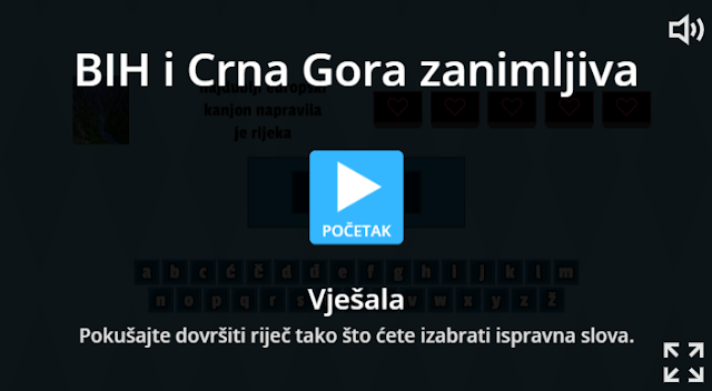 DIGITALNI ALATI – WORDWALL – BIH I CRNA GORA