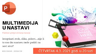 MULTIMEDIJA U NASTAVI – WEBINAR