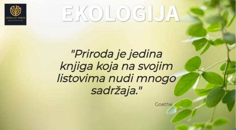 EKOLOGIJA- PREZENTACIJA JEDNE UČITELJICE