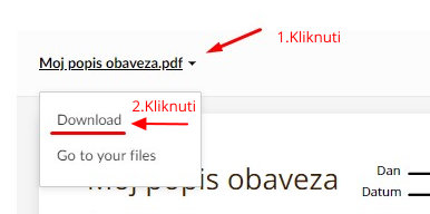 POKLON PDF OBRAZAC – MOJ POPIS OBAVEZA