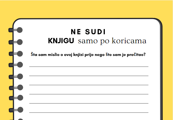 NE SUDI KNJIGU PO KORICAMA – RADNI LIST