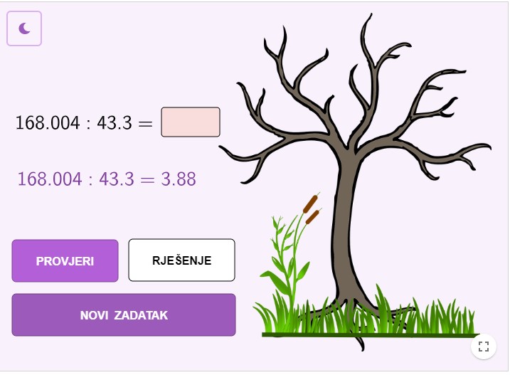 DIGITALNI ALATI- GEOGEBRA- DIJELJENJE DECIMALNIH BROJEVA