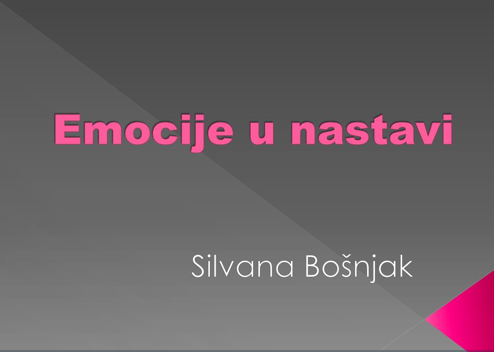 EMOCIJE U NASTAVI