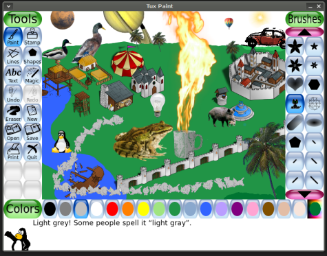 TUX PAINT PROGRAM ZA CRTANJE NA KOMPJUTERU