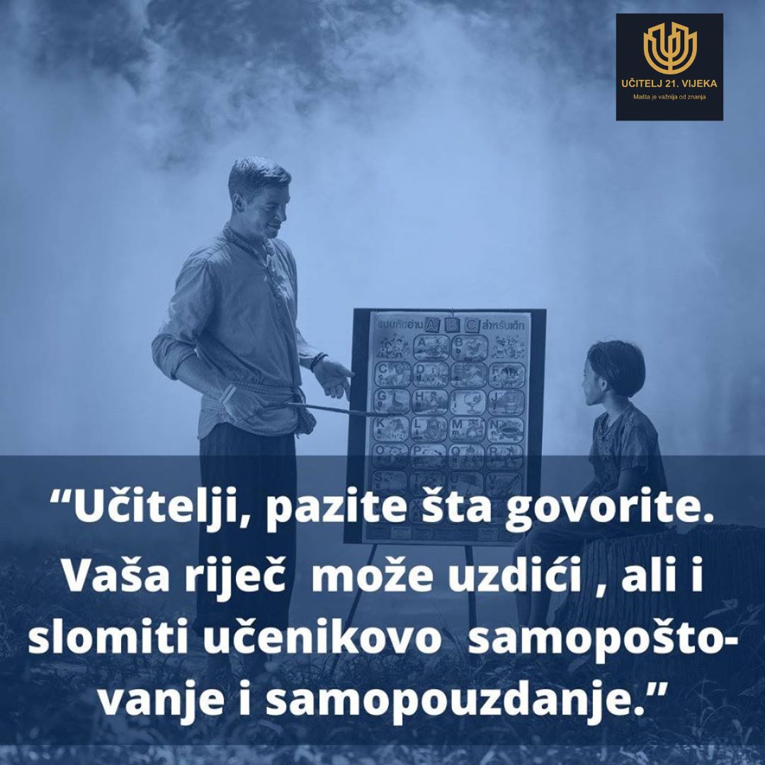 Učitelji, pazite šta govorite…