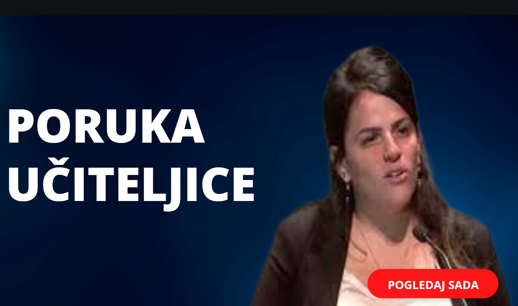 PORUKA UČITELJICE