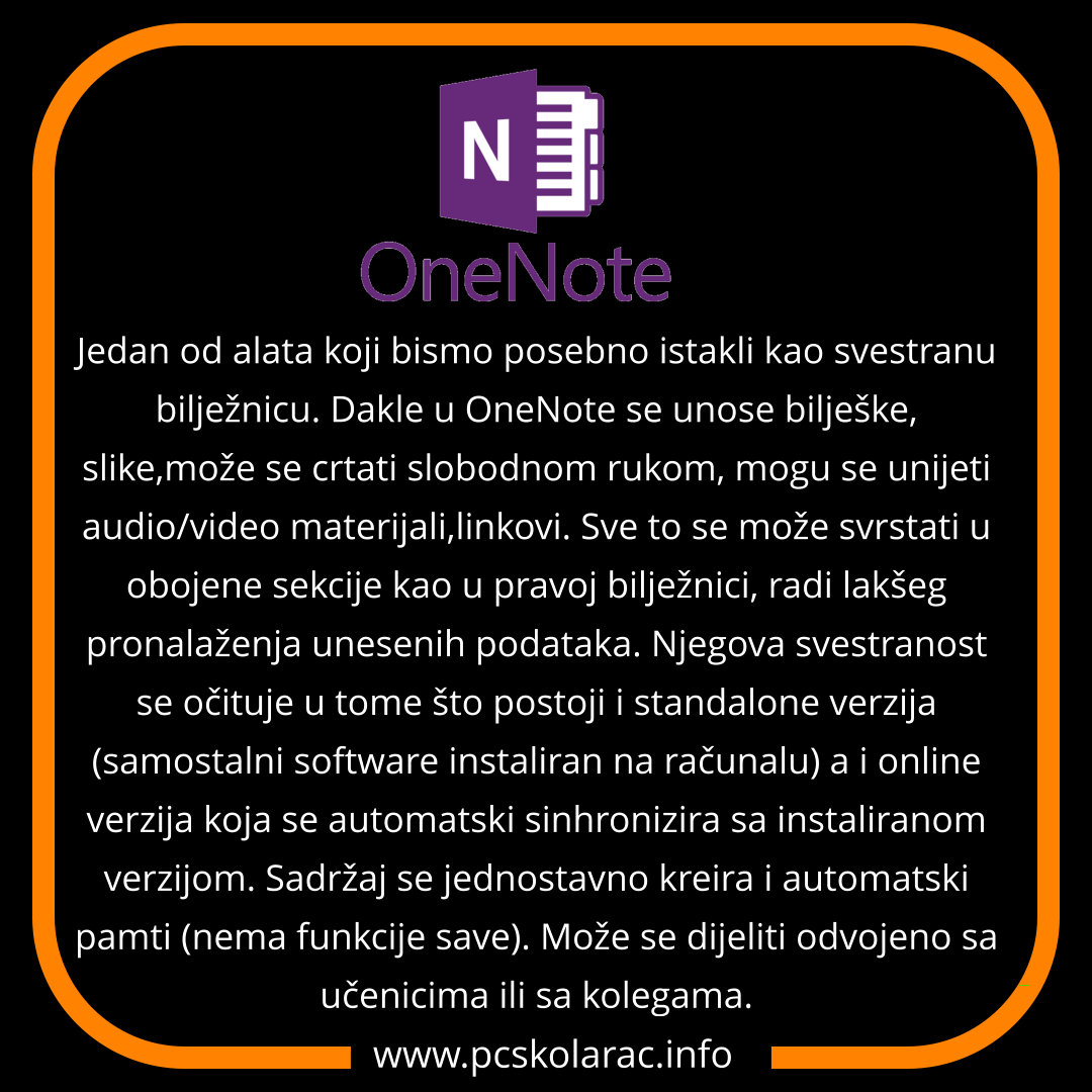 DIGITALNI ALATI – ONE NOTE