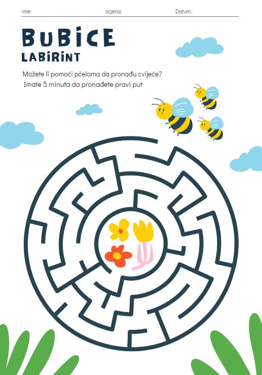 LABIRINT, BOJANKA – AKTIVNOSTI ZA RAZVIJANJE KREATIVNOSTI